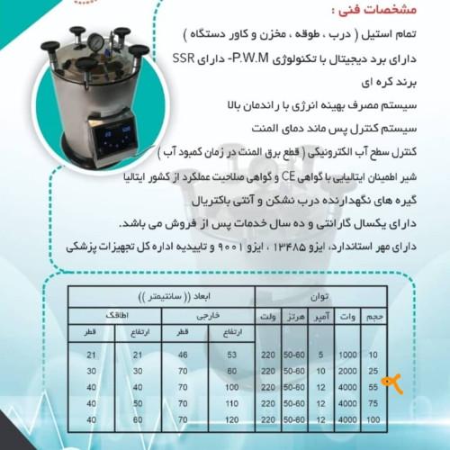 اتوکلاو آزمایشگاهی   Class N کاوش مگا
