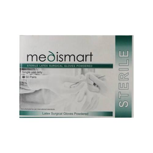 دستکش جراحی کم پودر مدی اسمارت- medi smart