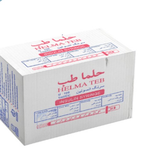 سرنگ انسولین لوئرلاک G30 حلما 60 عددی